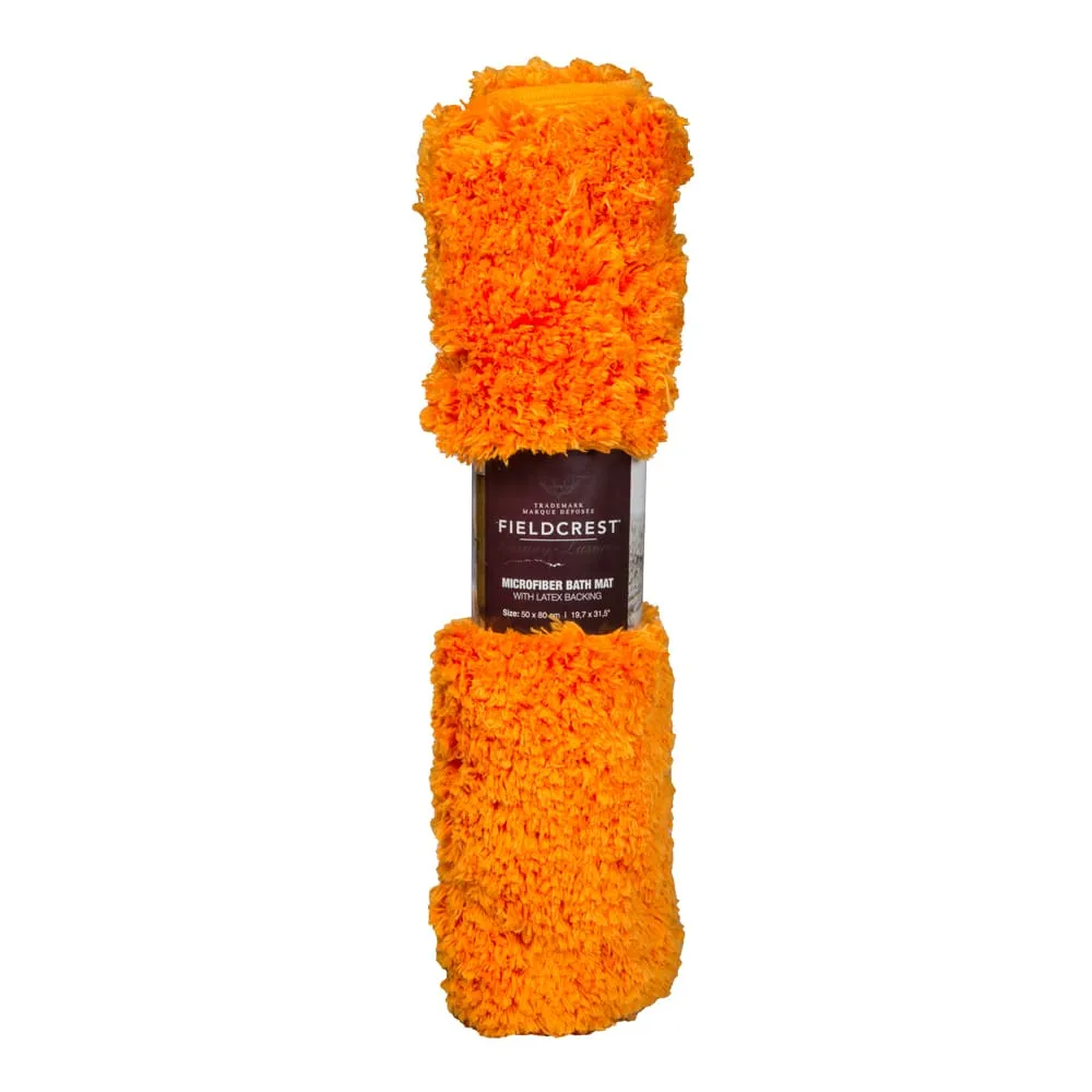 Microfiber Bath Mat: (50x80)cm, Orange