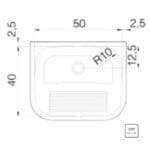 Stainless Steel Wall-Type Laundry Sink With Brackets: SB, (50x40)cm, + Waste