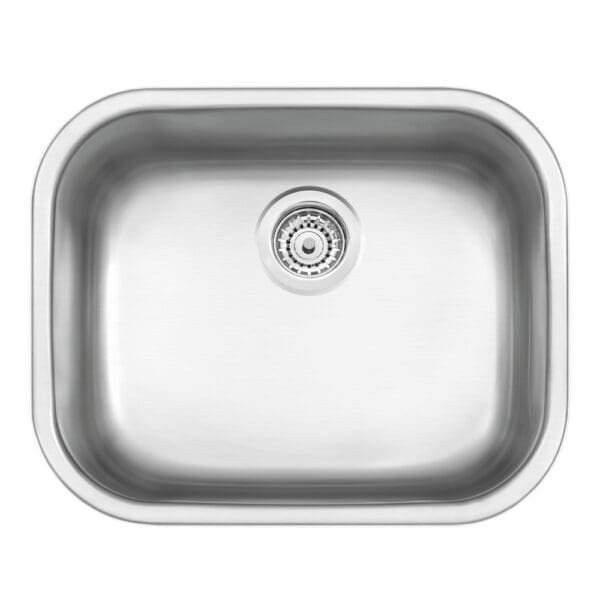 Built-In Wash Basin : Single Bowl+Waste, Satin (50x40)cm