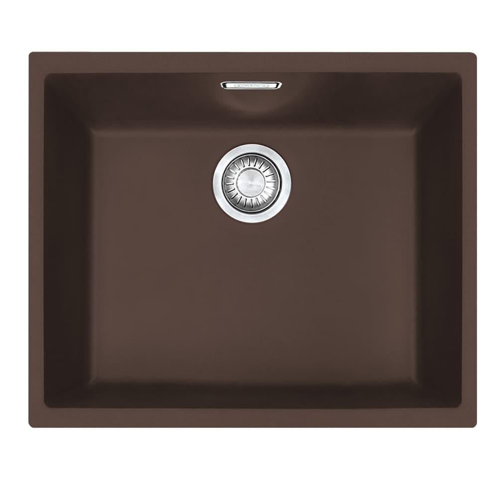 SID110-50 Sirius Tectonite Inset Kitchen Sink, Single Bowl, Indria Brown 1 SID110-50 Sirius Tectonite Inset Kitchen Sink, Single Bowl, Indria Brown