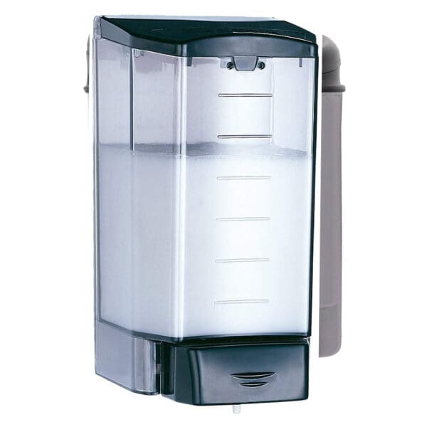 Soap Dispenser; 1.1L ABS, Black/Clear