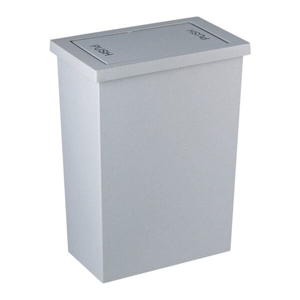 Printed Slim Swing Bin; 20Lts, Grey White/Black