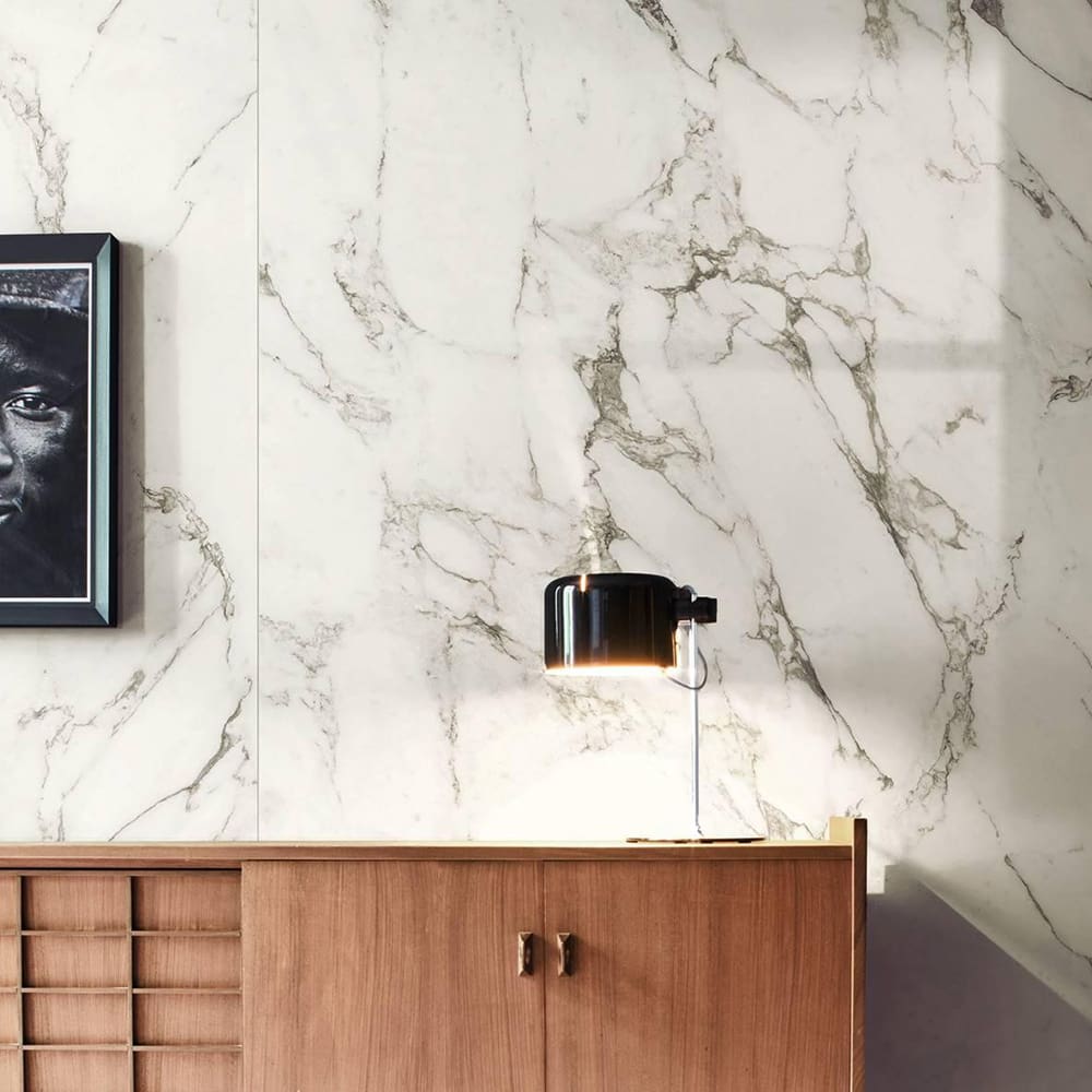 Grande Marble Look Calacatta Extra Lux M1JS: Polished Porcelain Tile; (120.0x240.0)cm, Light Grey