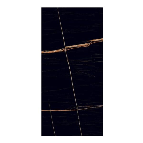 Sahara Black: Polished Porcelain Tile; (120.0x240.0)cm