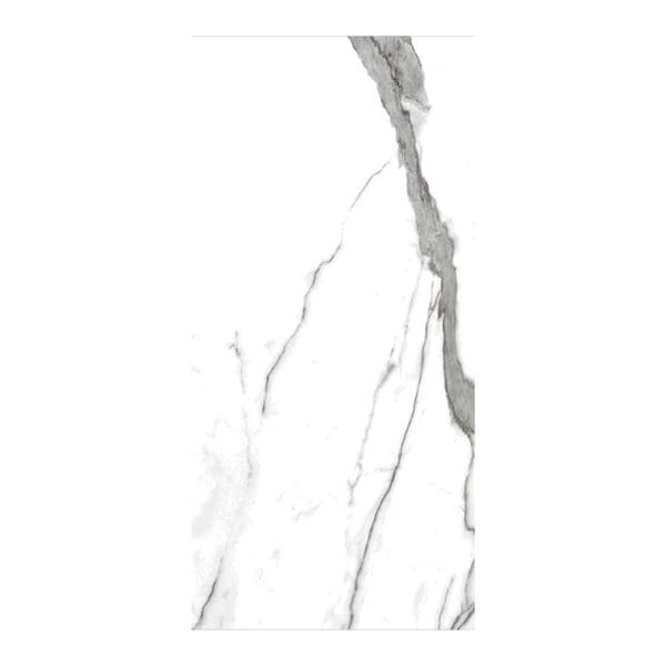 Statuario Natural: Polished Porcelain Tile; (120.0x240.0)cm