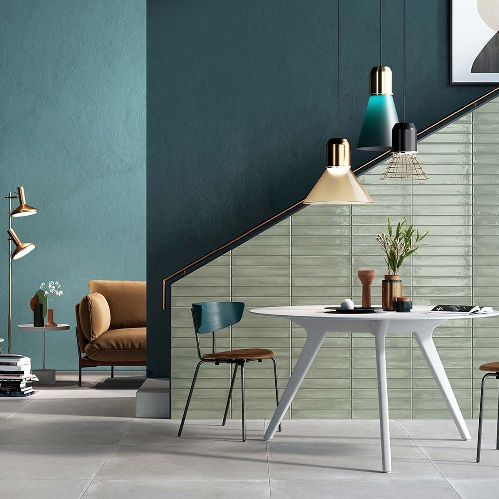 Le Lacche Salvia: Matt Porcelain Tile; (6.1x37.0)cm
