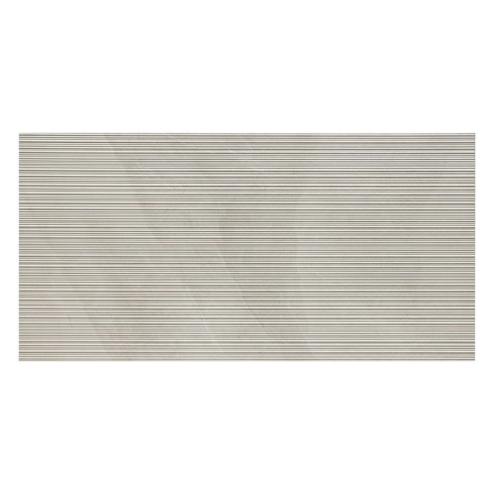 Shale Moon Ribbed: Matt Porcelain Tile; (60.0x120.0)cm