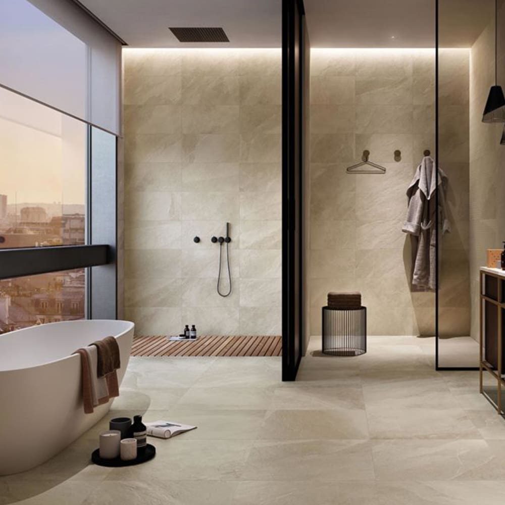 Shale Sand: Matt Porcelain Tile; (60.0x120.0)cm