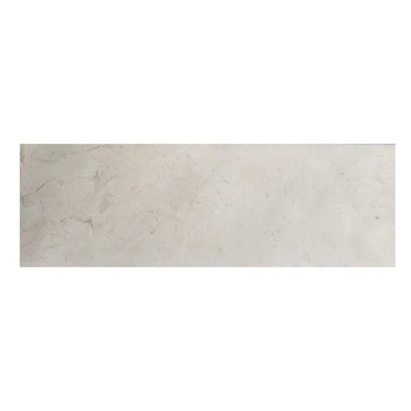 Crema Marfil: Polished Marble Skirting Tile; (10.0x 40.0)cm, White