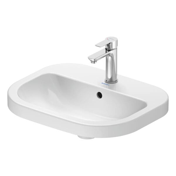 D-Code: Over Counter Wash Basin With Overflow; 1TP; 55cm, White