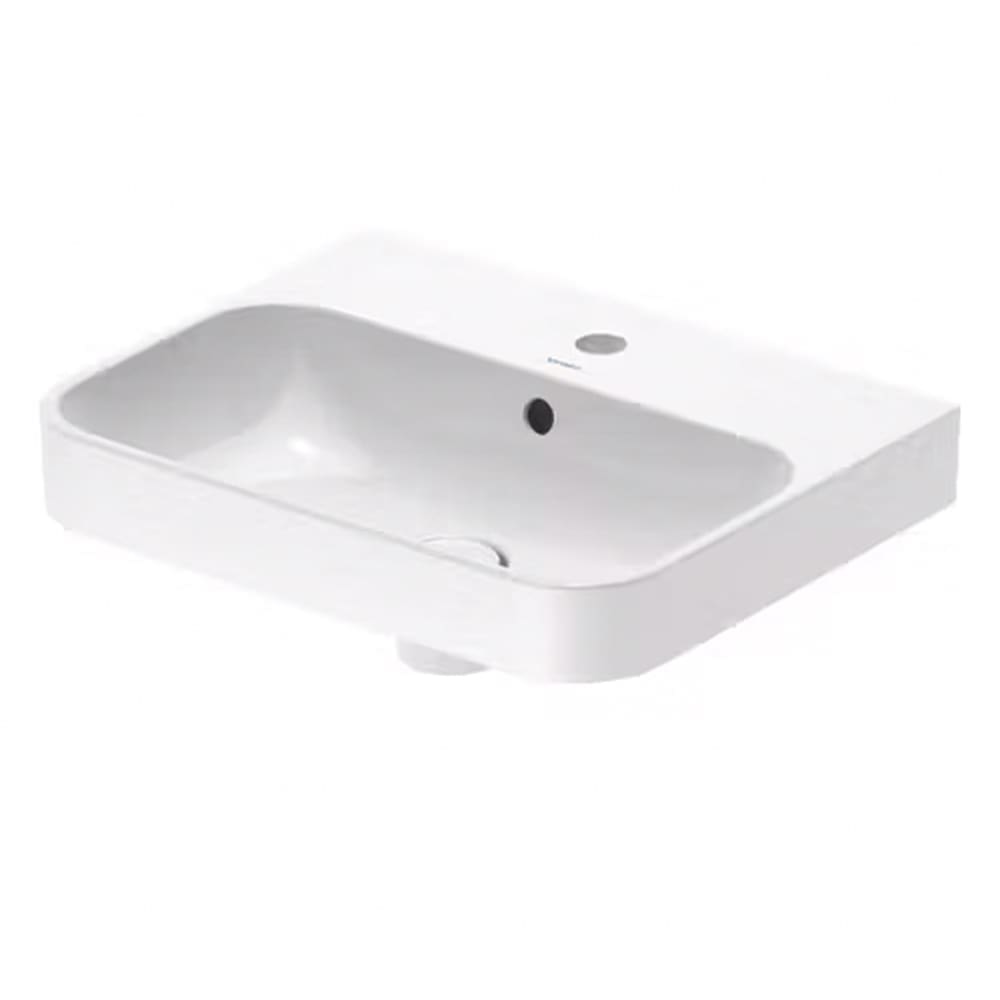 Duravit: Happy D Duravit: Happy D.2 Plus Over Counter Basin With Overflow & 1TH; 50cm,White