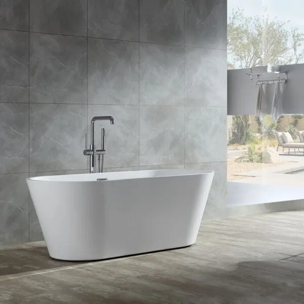 Freestanding BathTub; (170x73x60)cm, White