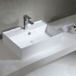 Tapis: Countertop Washbasin; (59.5x40.0x15.5)cm, White Glossy