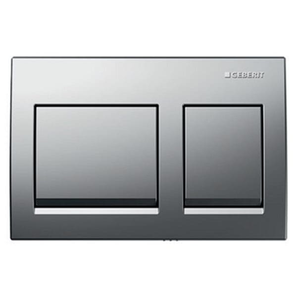 Geberit: Actuator Plate For Dual Flush, Alpha 35, Bright Chrome Plated