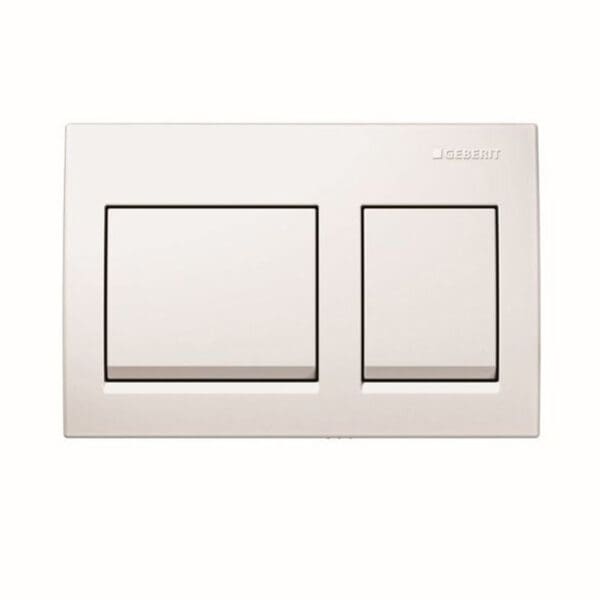Geberit: Actuator Plate For Dual Flush, Alpha 25, White