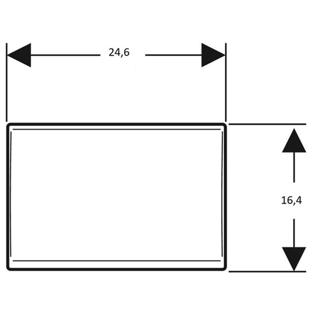 Geberit: Cover Plate For UP172/182, Stainless Steel
