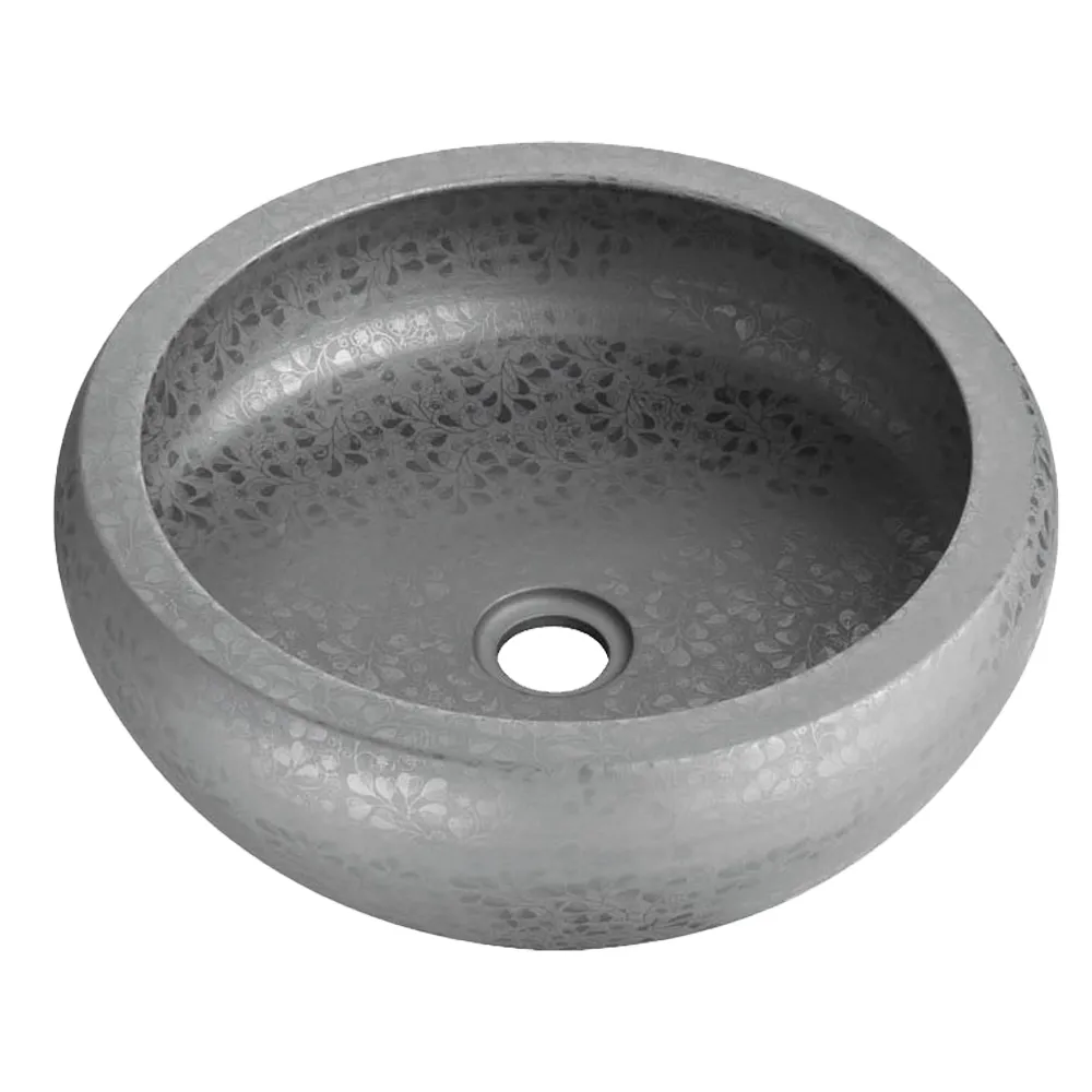 Tapis: Art Countertop Washbasin; (41x41x14)cm, Grey