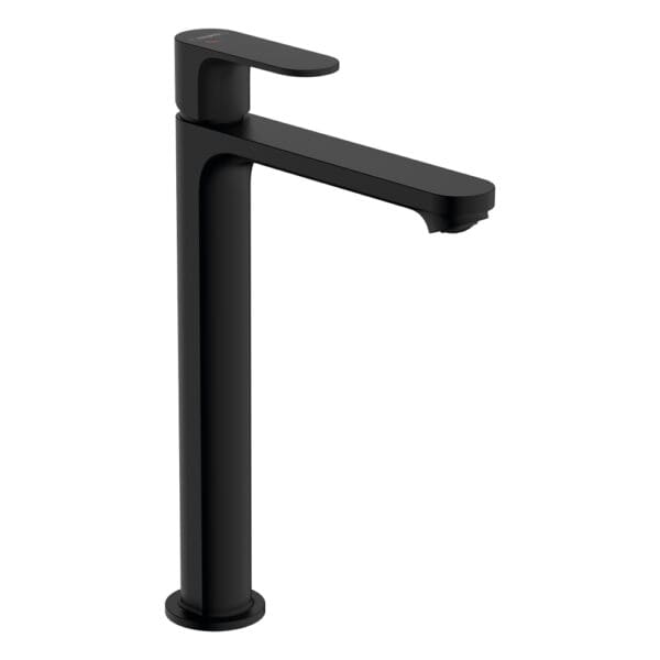 Rebris S CoolStart 240: Basin Mixer With pop up Waste; Single Lever, Matt Black