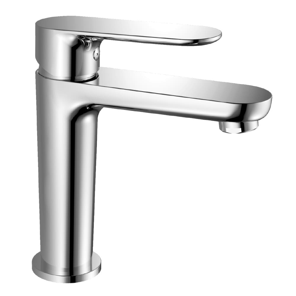 Nova HB: Single Lever Basin Mixer Without Pop Up; Brass Chrome Plated 1 Nova HB: Single Lever Basin Mixer Without Pop Up; Brass Chrome Plated