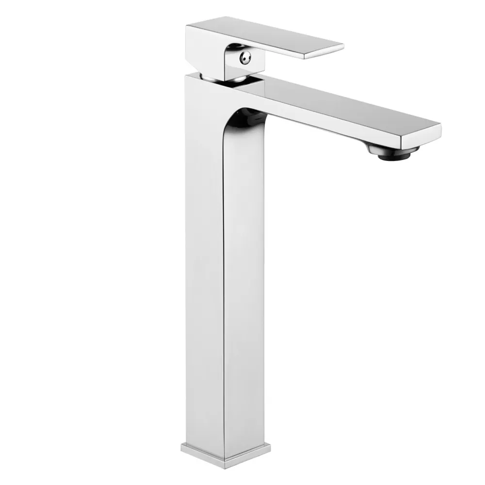 Dolphin: High Riser Basin Mixer With Pop Up Waste, Single Lever