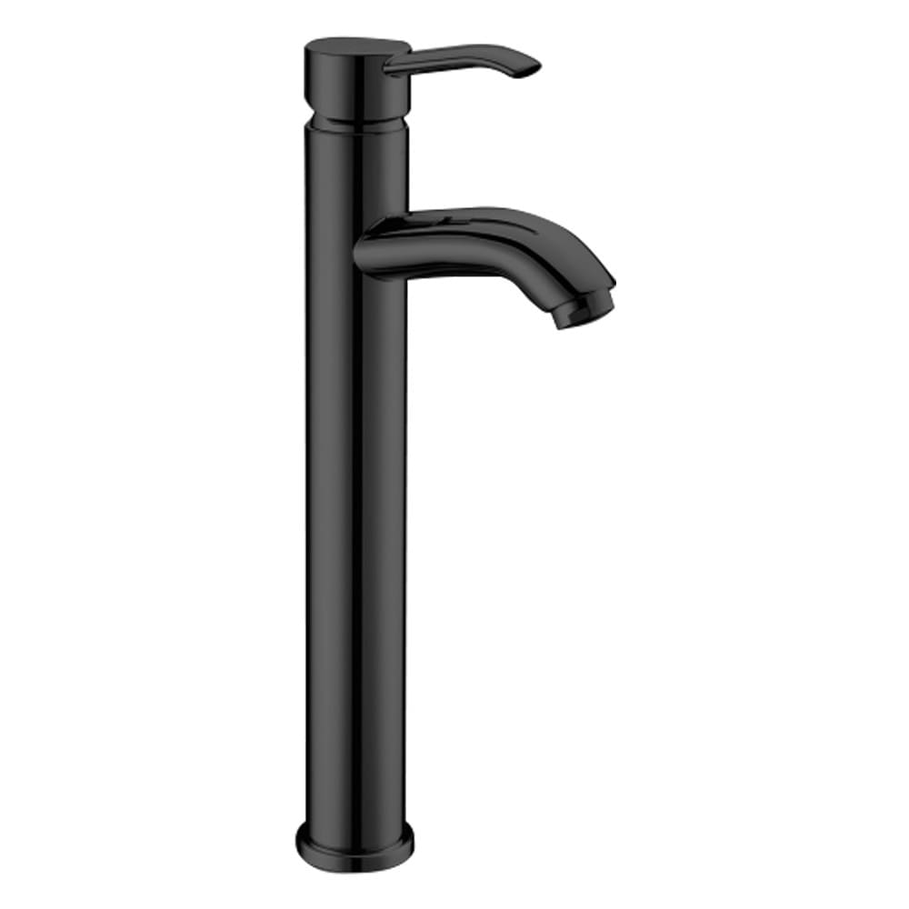 Machhiato: Basin Mixer: Long Neck With Pop-Up Waste; Matt Black