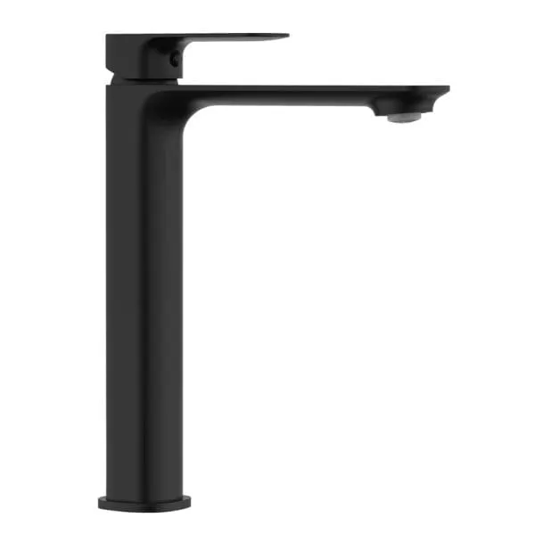 Tapis: Basin Mixer, High Riser Cold Start, Single Lever; Matt Black