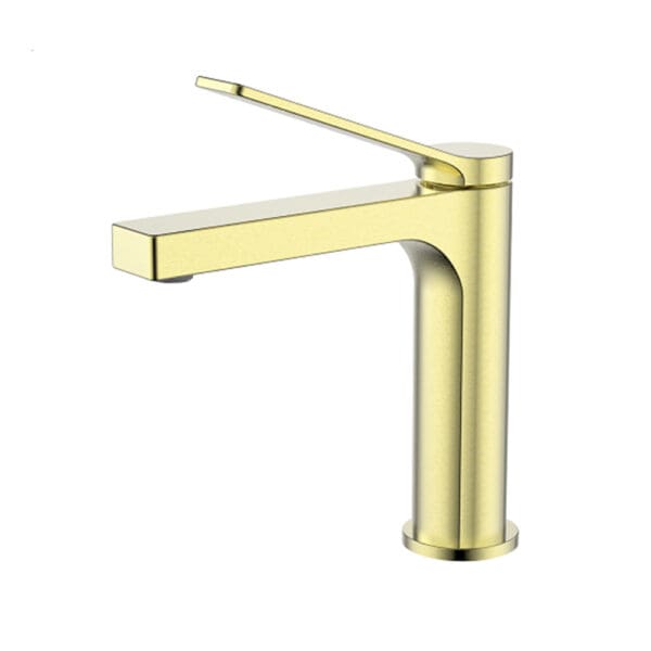 Tapis: Vise Basin Mixer With Pop-Up Waste & Overflow; Brushed Gold