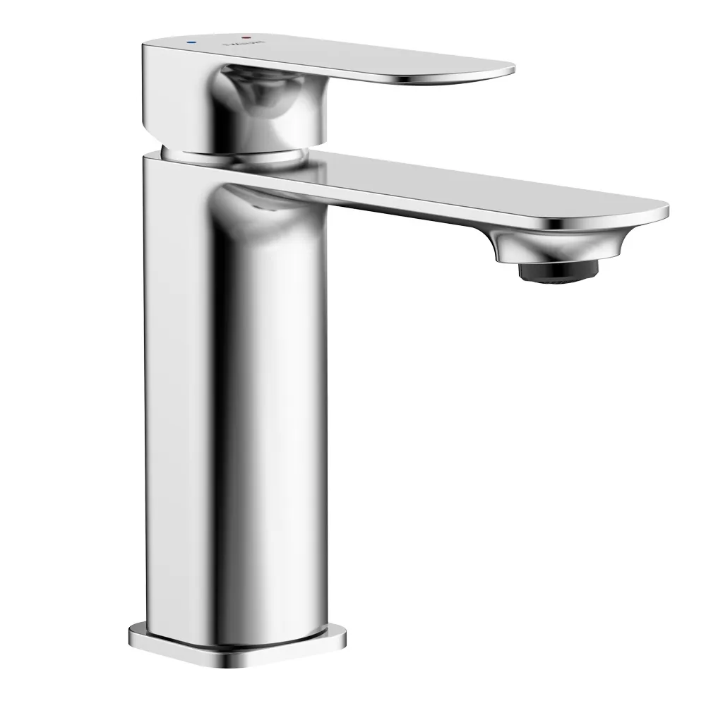 Tapis: Basin Mixer With Pop-Up Waste, Cold Start Single Lever; Chrome Plated