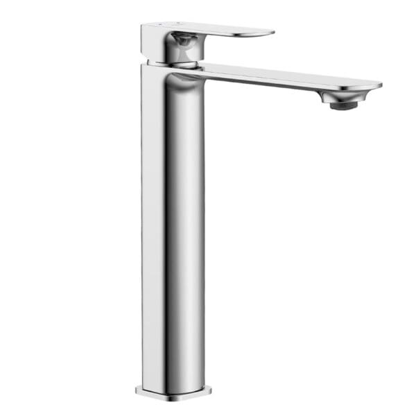 Tapis: Basin mixer With Pop-Up Waste, High Riser, Single Lever; Chrome Plated