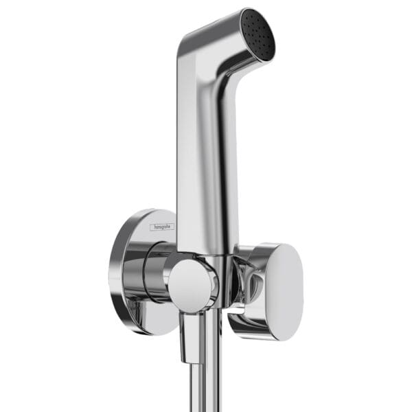 Hansgrohe: Hand Shower Bidette S With Hose, 1.25m & Holder; Chrome Plated