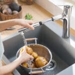 Zesis M33 160: Sink Mixer, Single Lever With Pull-Out Spray, 2-Jet sBox Lite; Chrome Plated