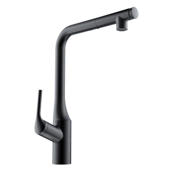 Tapis: Pull Out Sink Mixer, Single Lever, Black