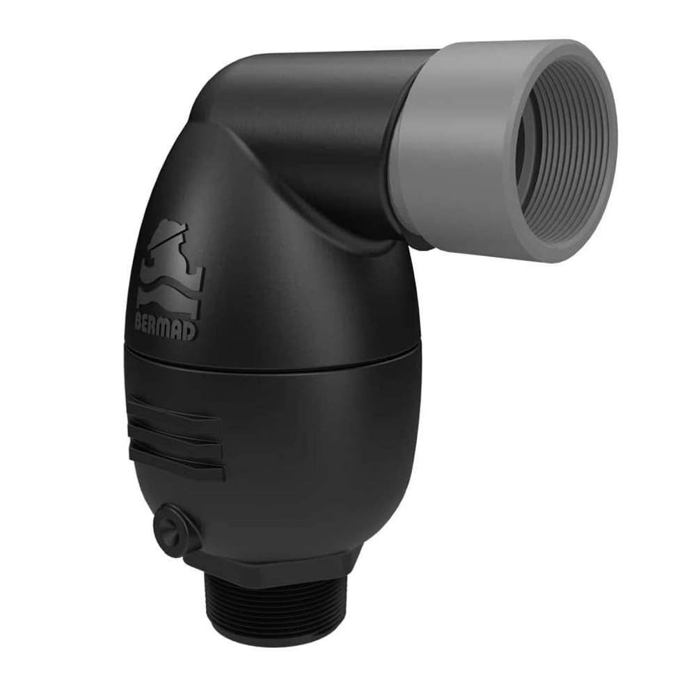 Bermad: WW-1"-C30-P-S-BP-WD Combination Air Valve Plastic Body, Black, Side Outlet BSP male-PN16