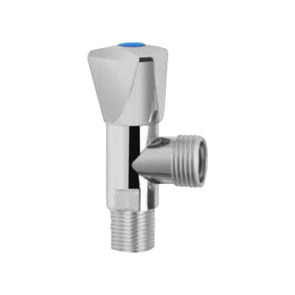 Angle Valve; (1/2x1/2)inch, ABS, Chrome Plated