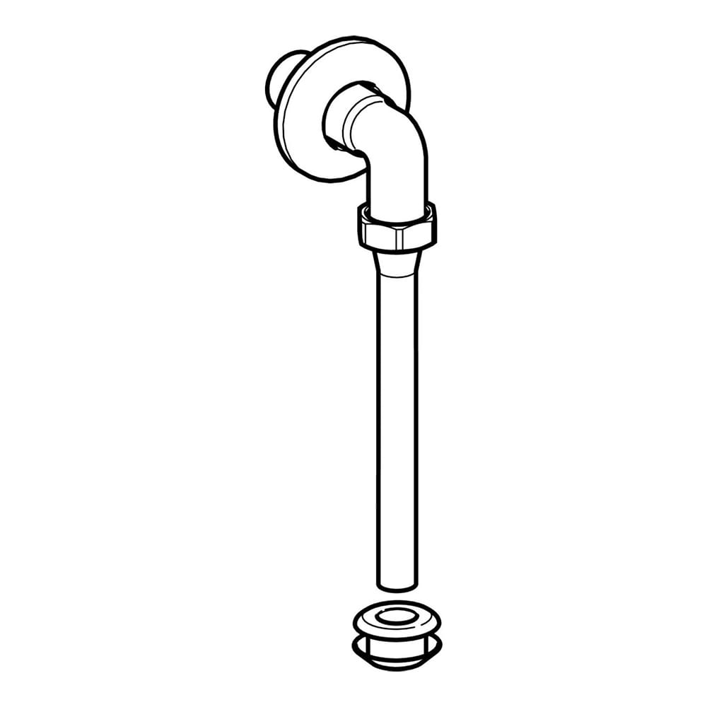 Geberit: Flush Pipe Exposed For Urinal