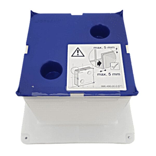 Geberit: Protection Box For Service Opening With Cover For Urinal Flush Valve