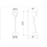 Docol: Compact: Urinal Flush Valve, Chrome Plated