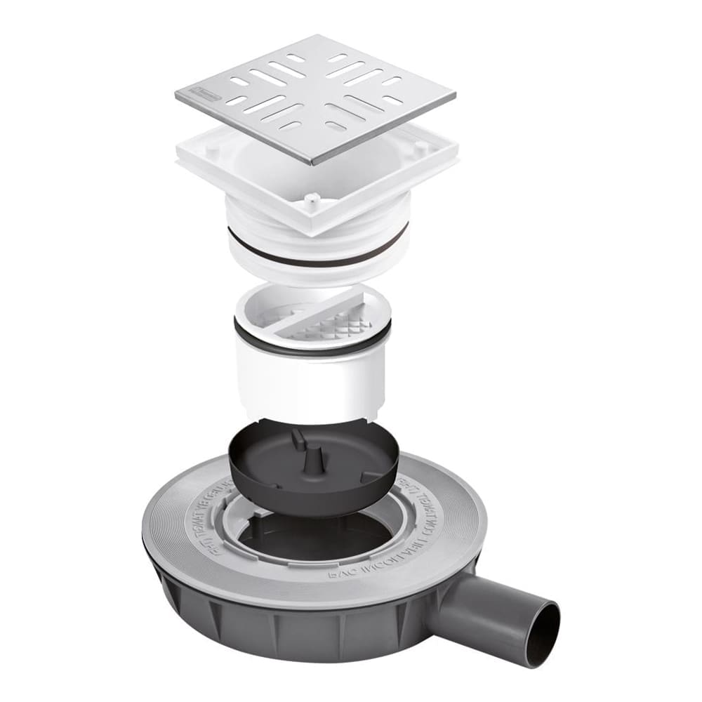 Ultra Low Floor Drain with Adjustable Flange