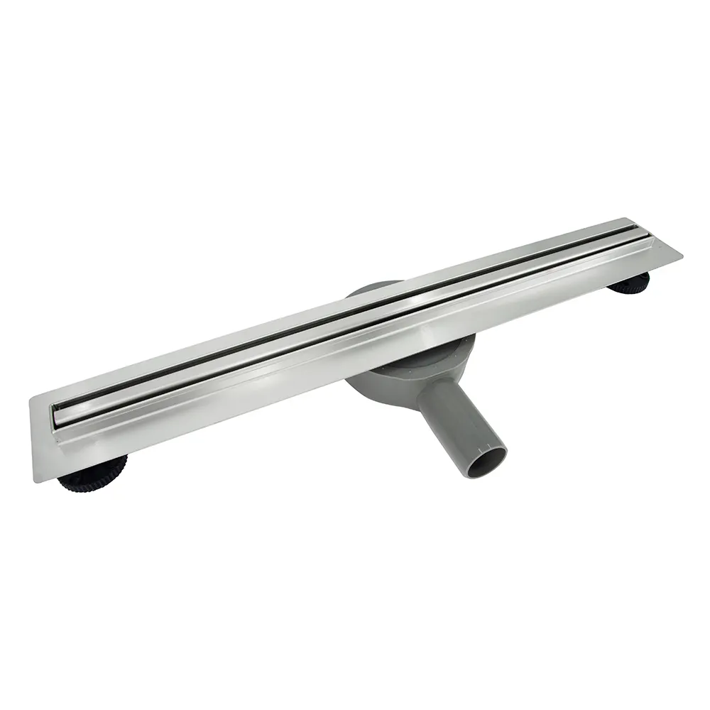 Tapis: Stainless Steel Slimline Linear Brushed Shower Drain, 60cm; T02;