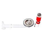Franke: Sink Waste And Overflow Kit, Grey/Red
