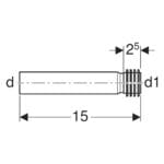 Geberit: PE Inlet set for Urinal