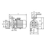 DAB-K: 25/1200 T Single impeller centrifugal pump 400D/50 IE3