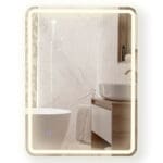 Mirror With LED Lights And Touch Control; (80x60)cm
