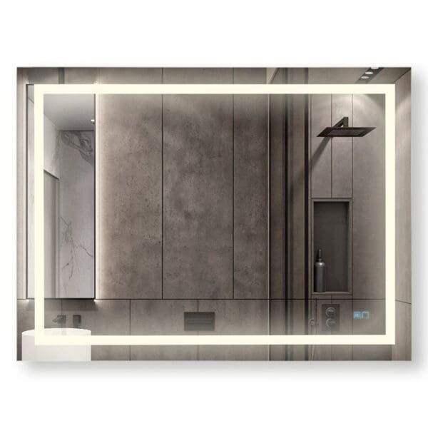Mirror With LED Lights + Demister Pad + Touch Control; (120x90cm