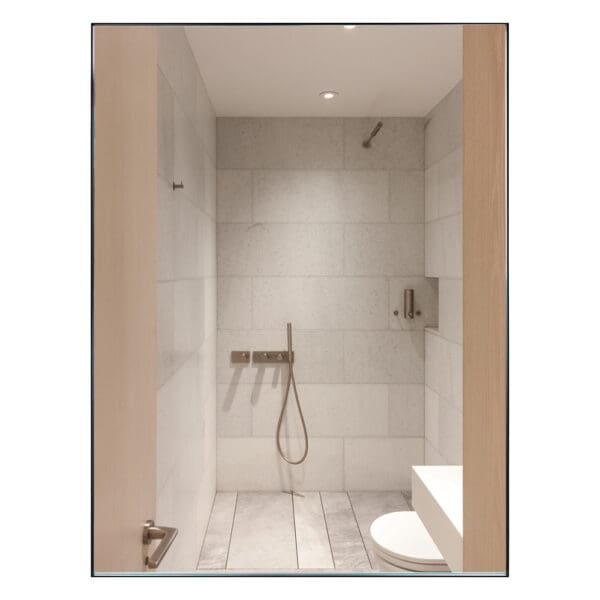 Mirror + Frame; (80x60)cm, Black