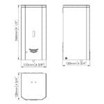 Mediclinics: Automatic Wall-Mounted Liquid Soap Dispenser; 1000ml