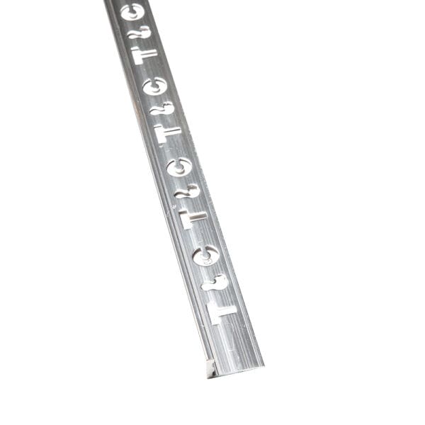 Aluminium L-Shaped Tile Edge Trim; 3.0mx21mm(W) x 10mm(H), Polish Silver