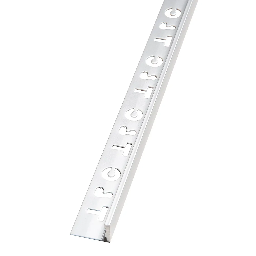 Aluminium L-Shaped Tile Edge Trim; 3.0mx21mm(W) x 12mm(H), Matt Silver