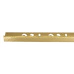 Aluminium L-Shaped Tile Edge Trim; 3.0mx21mm(W) x 12mm(H), Brushed Gold