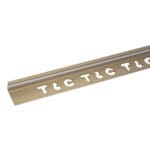 Aluminium L-Shaped Tile Edge Trim; 3.0mx21mm(W) x 10mm(H), Matt Champagne